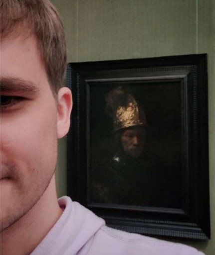 Photo of painting in Berlin museum